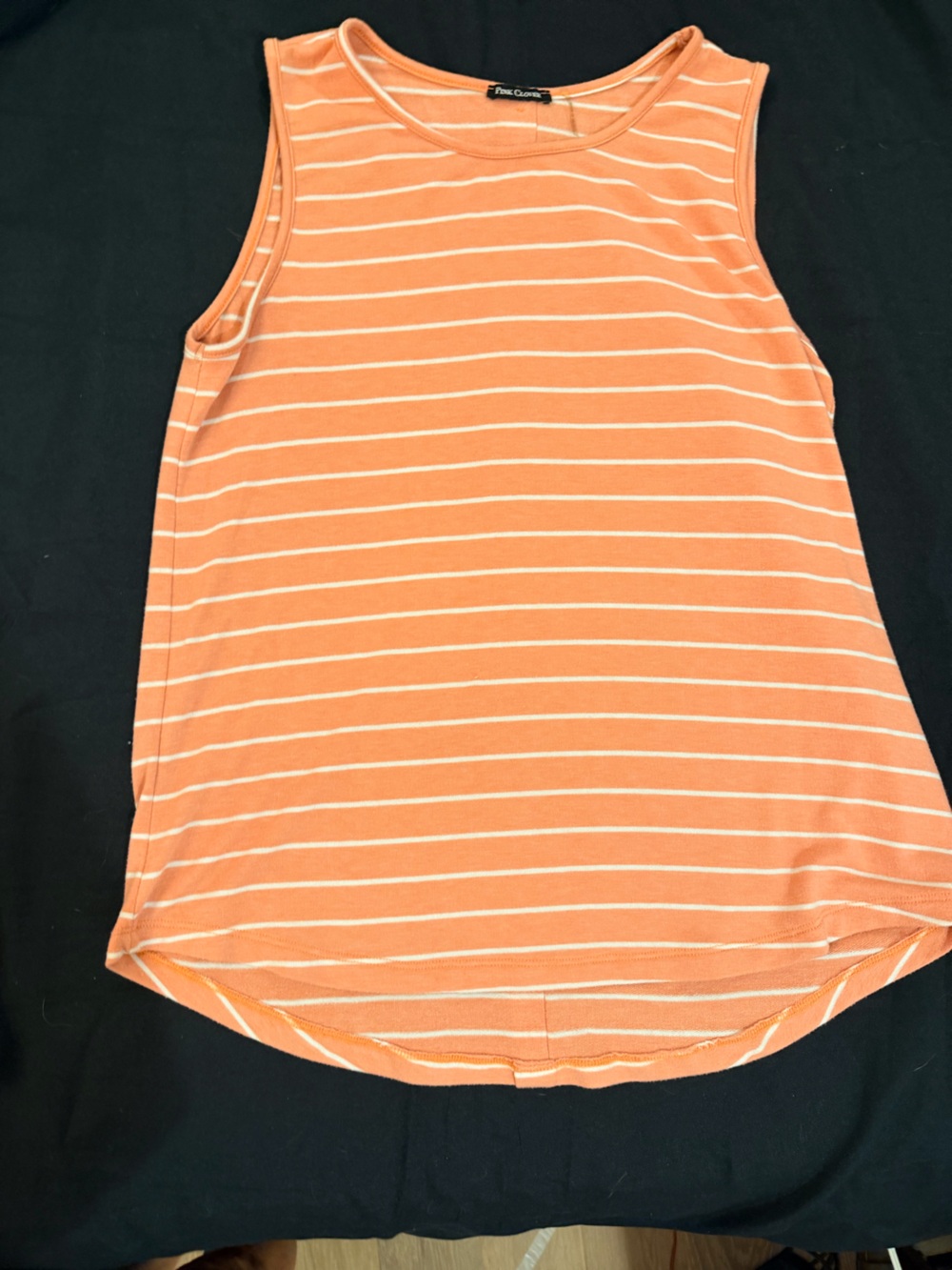 Pink Clover Peach-Striped Shirt